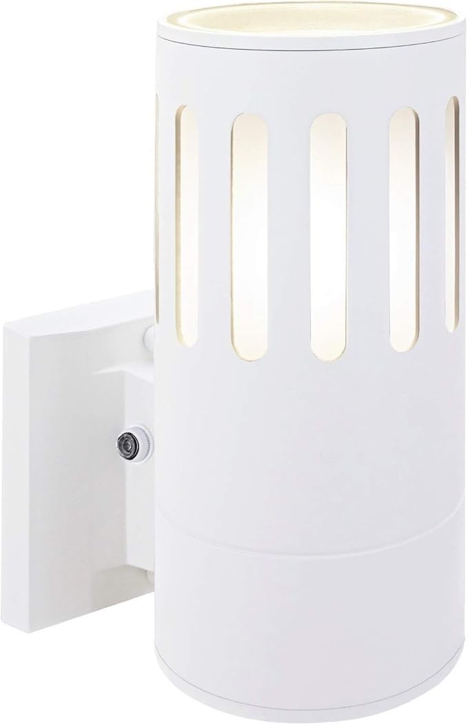 Dusk to Dawn Sensor Outdoor Wall Lantern, Exterior Lighting - ETL Listed, Die-cast Aluminum Anti-Rust Waterproof Wall Mount Cylinder Design – Up/Down Light Fixture for Porch, Garage or Doorway