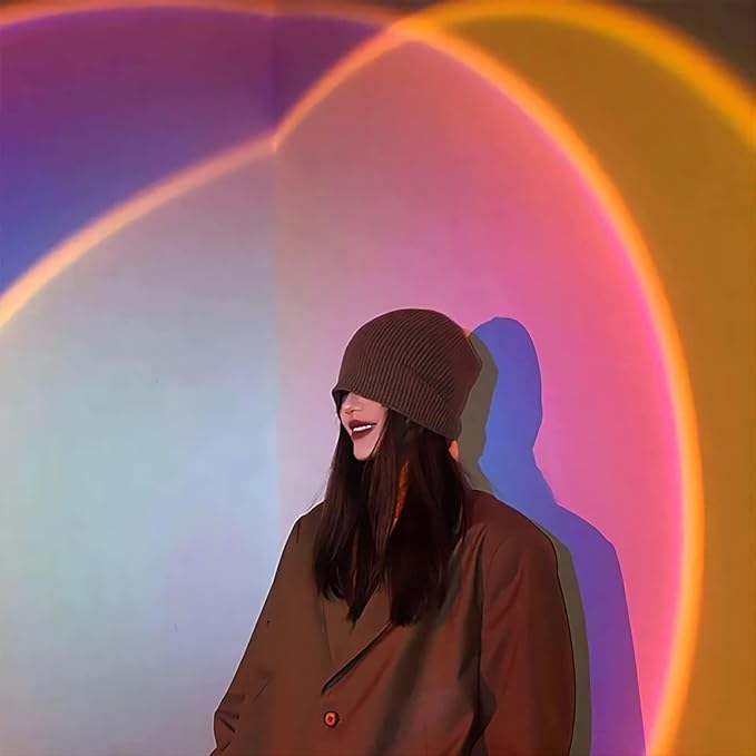 Sunset Lamp Projector - Led Lights for Bedroom, RGB Sunrise Lamp, 10w, 360 Rotation, Mood Lighting, Home/Room Decor, Christmas Gifts for Women, Desktop APP