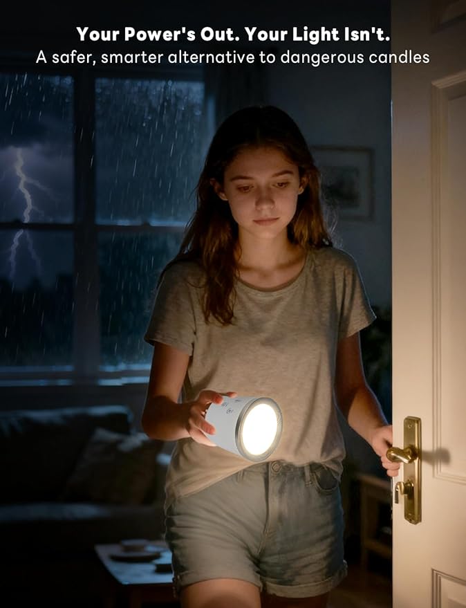 Rechargeable Desk Lamp, Magnetic Wall Mount LED Light, Dimmable Table Lamp with Adjustable Brightness & 3 Color Modes for Reading, Work, Bedroom, Hallway