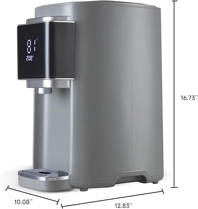 OCTAVO Water Boiler & Warmer 5 Liter, 304 Stainless Steel Water Tank, 700 Watt 6 Adjustable Water Temperature, LCD Touch Control Screen, Child Lock with Water Shortage Indicator