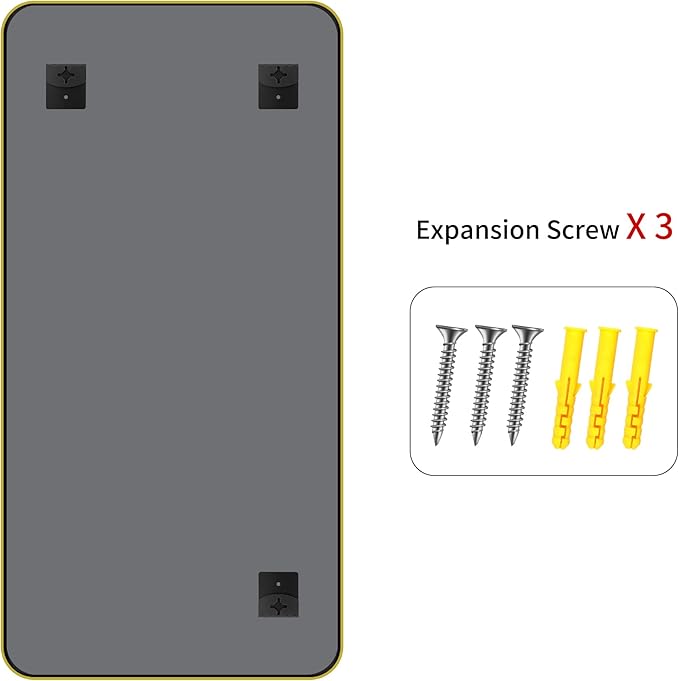 FORBATH 72x36 Inch Oversized Bathroom Mirror for Double Sinks, Brushed Gold Deep Frame Full Length Wall Mirror with Rounded Corners, Anti-Rust Tempered Glass(Horizontal/Vertical)