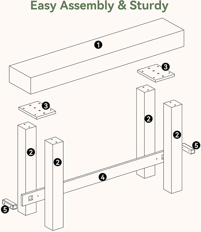 Tribesigns Console Table, 63" Solid Wood Farmhouse Sofa Table with Storage for Living Room, Narrow Entryway & Hallway Accent Table Behind Couch, Natural Wood Finish