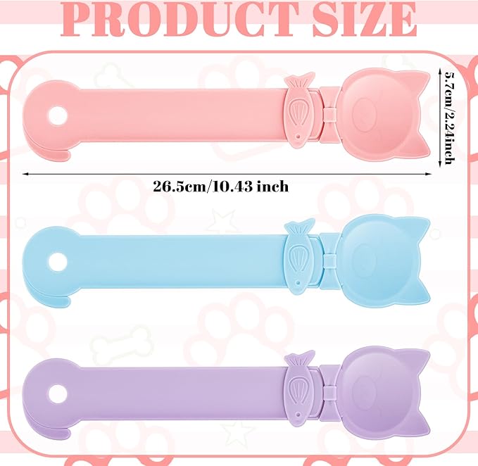 Yolev 3pcs Cat Treat Squeeze Spoon Multi-Function Lickable Dispenser Cat Strip Feeders Spoon Wet Food Puree Dispenser Feeding for Liquid Snack Puree Bisque Puppies Small Pets Pet Supplies