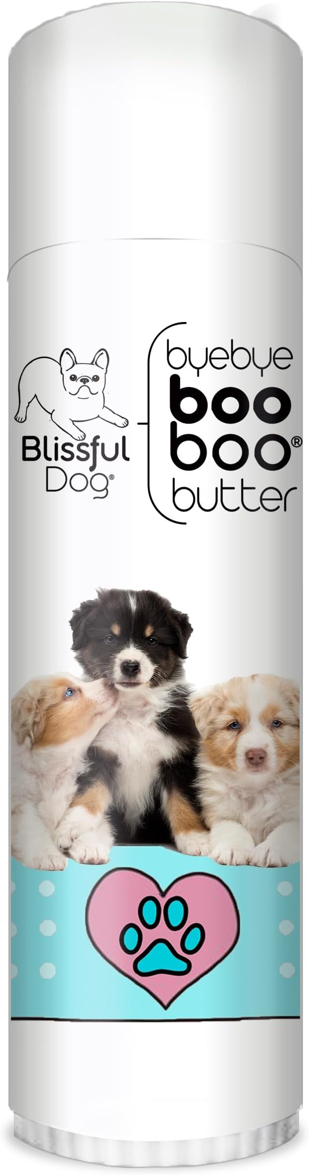 The Blissful Dog .50 oz Tube Australian Shepherd Booboo Butter