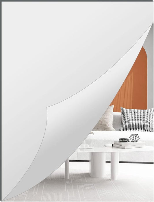 DARENYI A2 Acrylic Mirror Sheet for Wall, 16.5" x 23.2" Large Rectangular Mirror Tiles Frameless Wall Mounted Mirror Self-Adhesive Mirror Stickers for Vanity Bedroom Home Decor