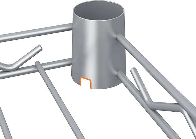 HOMEFORT 5-Shelving Unit, Adjustable Wire Shelving, Metal Wire Shelf Rack Organizer for Kitchen, Pantry, Closet, Bathroom, Laundry,Sliver,21" W x 11" D x 53" H