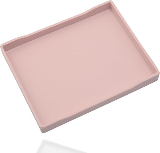 Pink Serving Tray (13.5 x 9.6 inch) for Serving Accessory, Spa, Coffee, Drinks, Cupcake Stand, Party Supplies, Coffee Table Decor, Vanity & Buffet Display.
