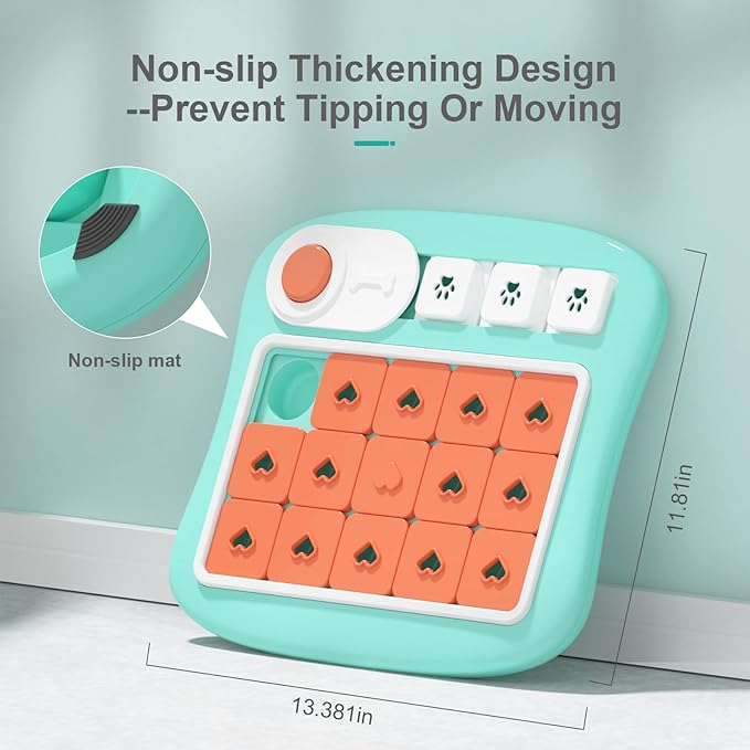 Dog Puzzle Toys,Interactive Treat Puzzle Dog Toy for IQ Training & Mental Stimulating,Treat Puzzle Dispensing with Squeaky Design for Large Medium Small Smart Dogs
