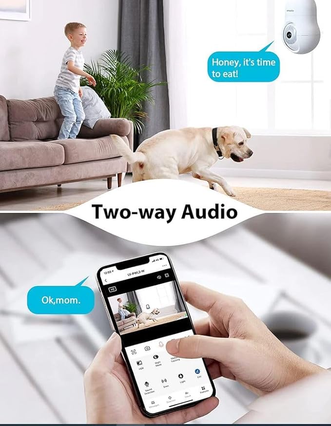 LaView 4MP Bulb Security Camera 2.4GHz,360° 2K Security Cameras Wireless Outdoor Indoor Full Color Day and Night, Motion Detection, Audible Alarm, Easy Installation, Compatible with Alexa