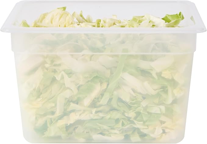 Restaurantware Food Storage Container 1 Pack of 12.7 x 10.3 x 7.8 Inches Plastic Stackable Storage Box White Reusable Label Container Dishwasher Safe For Restaurants And Kitchens