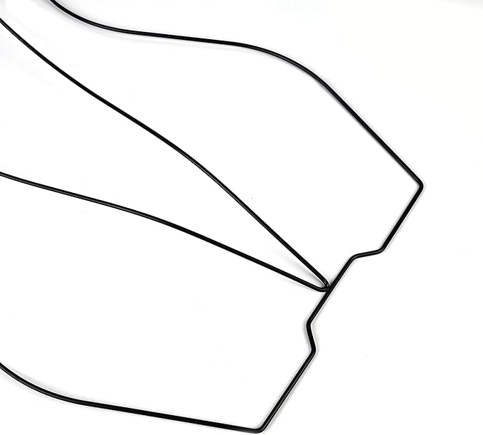 Black Full Body Shape with Chest Metal Wire Swimwear Swimsuit Hanger for Bikini Display Lingerie Hangers(10Pack，Black)