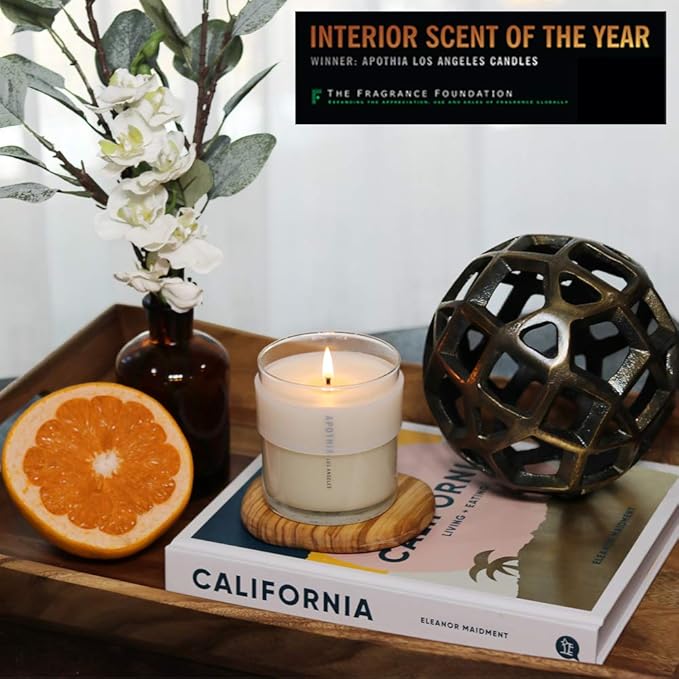 APOTHIA - Bronzed Candle | Bronze Orange Blossom & Jasmine I Award Winning Scented Candles with Premium Soy Wax Blend I 60 Hour Long Burning I 9 oz I Luxury Quality in Decorative Jar