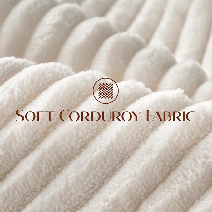 Sectional Couches for Living Room, L Shaped Couch with Storage Ottoman, Small Sofa Corduroy Couch with Side Pockets, Modern 3 Seater Convertible Sofa for Apartment, Office, Beige