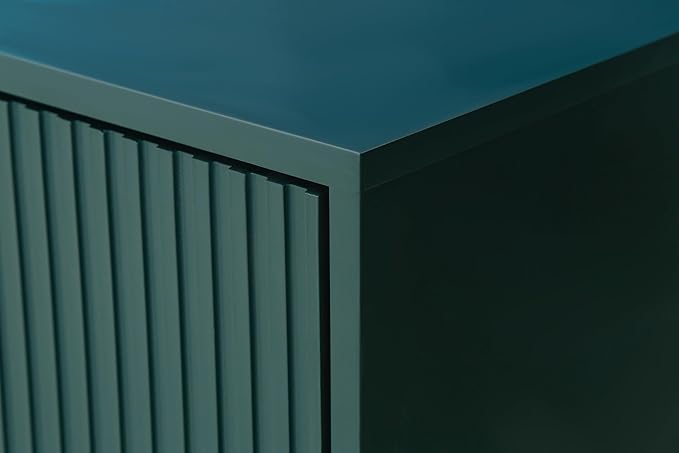 30 Inch Modern Console Table Sofa Table with 4 Doors and Metal Handles, Accent Buffet Sideboard Serving Storage Cabinet with Shelf for Living Room Kitchen