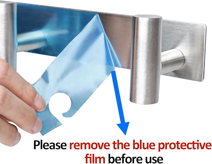 HUFEEOH 2 Pack Coat Rack Wall Mount, Stainless Steel T Shaped 4 Hooks Coat Hooks for Bathroom, Heavy Duty Wall Hooks Towel Hooks for Hanging, Silver Towel Rack Purse Hanger for Mudroom Entryway