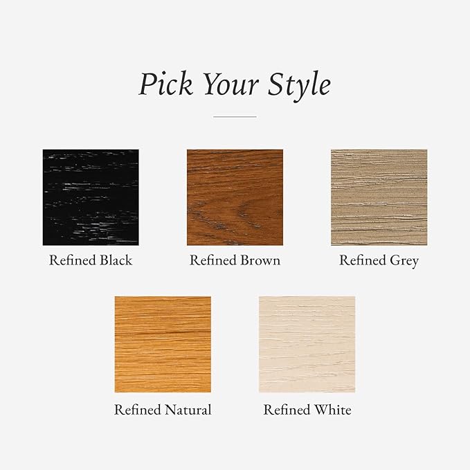 Maven Lane Artemis Coffee Table – 18 Inch Rectangle Table with Storage – Natural Solid Wood – Ideal for Living Room and Lounge