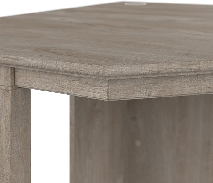 Bush Furniture Key West Small Corner Desk in Washed Gray