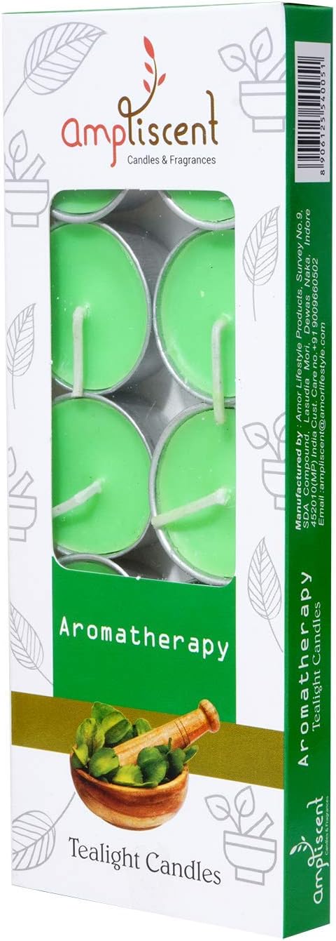 TeaLights Candles I Sandalwood Vanilla + Aromotherapy + Lemongrass I Pack of 3-30 Premium Tealights I Long-Lasting Aroma | for Home Decor, Meditation, Christmas & Holiday Gifts