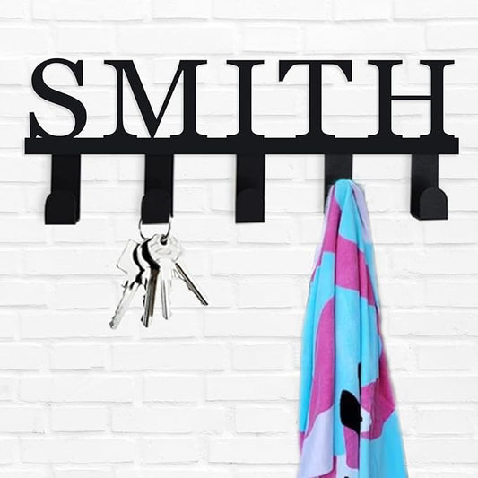 Custom Key Rack with Name, Personalized Name Key Rack, Key Holder for Wall, Personalized Name Hook, Coat Hook, Backpack Hook, Towel Hook, Key Hooks for Wall, Key Hanger, Personalized Gifts