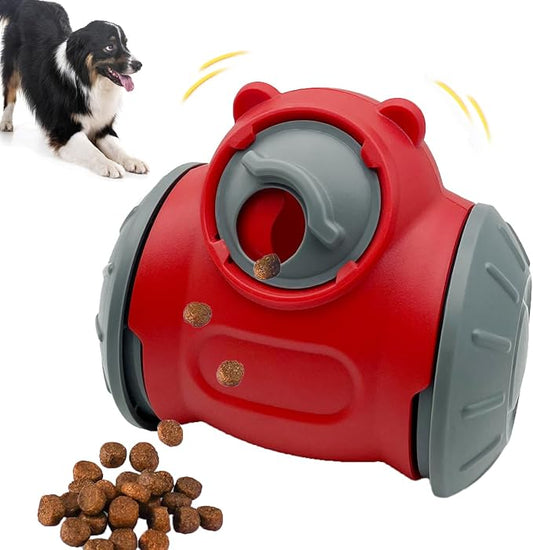 Dog Treat Toy - Interactive Dog Toys for Boredom, Treat Dispensing Enrichment Mental Stimulation (D)