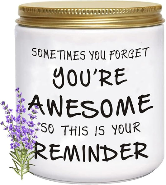 BFJLIFE Candles Gifts for Women Unique Inspirational Mothers Valentines Day Christmas Birthday Gifts for Her Sister Best Friend Wife Girlfriend Stocking Stuffers for Women Lavender Scented Candle