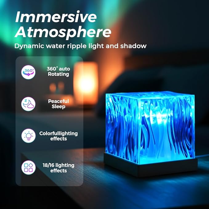 Northern Dreamscape Projector, 2026 New16 Color Aurora Light Projector, Mood Lighting for Bedroom, Perfect Christmas Gifts for Teens, Aurora Lamp for Decoration (Touch Version with Bluetooth Speaker)
