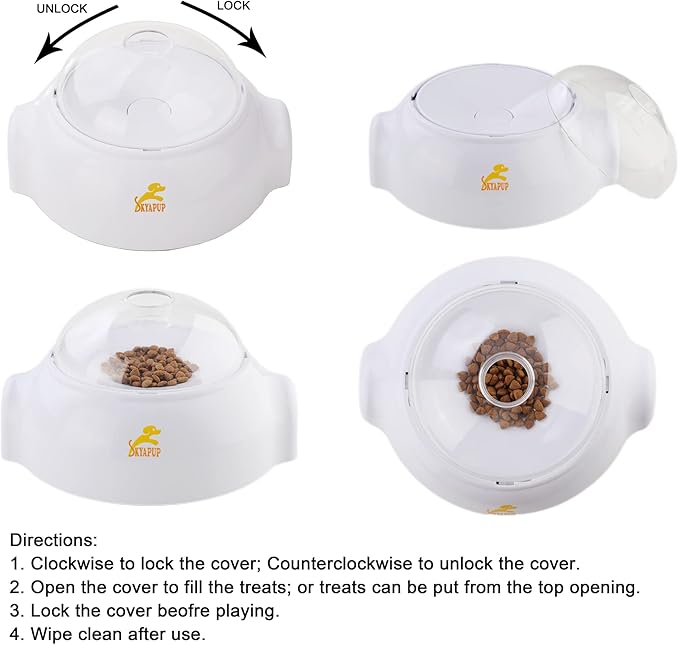 Treat Dispensing Dog Toys, Slow Feeding and Entertainment, Mentally Stimulating, Durable, Safe, Great for Cats and Mini Pigs