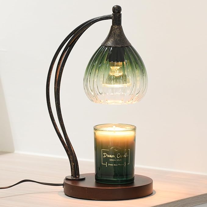 Candle Warmer Lamp with Timer and Dimmer - Electric Melter for Scented Jar Candles - Housewarming, New Home Decor, Valentine's Day Gifts for Her