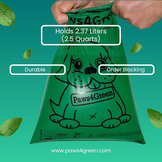 100% Certified Home Compostable Poop Bags (135 Count 9 Rolls), Extra Thick (20 Micron) Leak Proof, Unscented Standard Size 9 X 13'', Plant Based, ASTM D6400 & EN 13432 Compliant