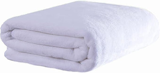 MYLSMPLE Microfiber Bath Towels Bath Sheets Beach Spa Bathroom Towels Extra Large Absorbent Towels(36 Inch X 72 Inch, White)