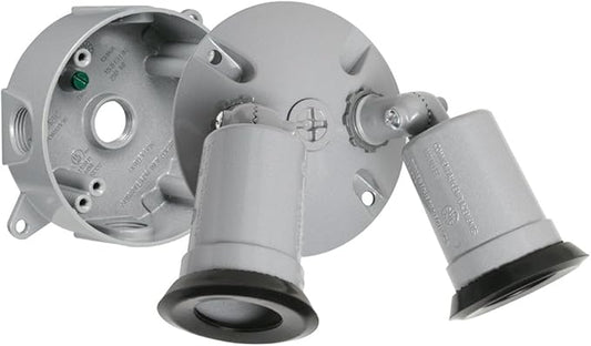 Hubbell-Bell LT233S Traditional Outdoor Flood Light Kit, Gray