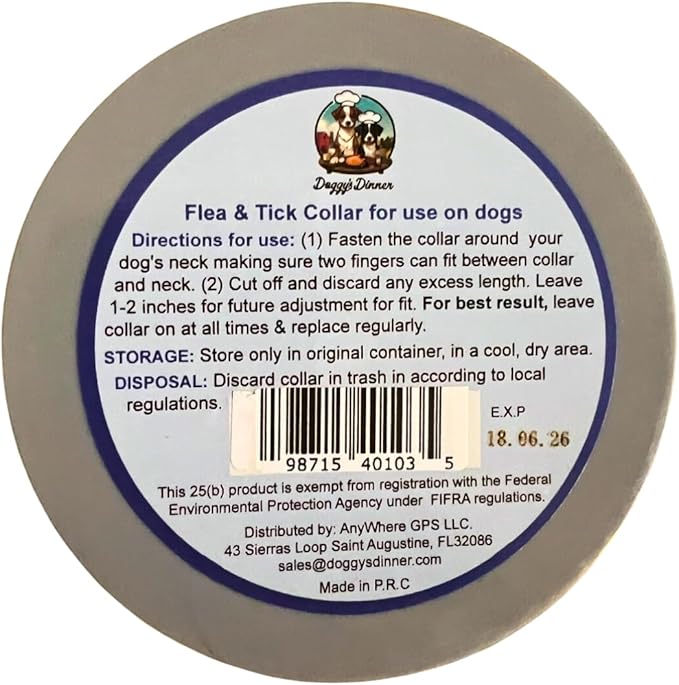 Natural Flea and Tick Collar for Dogs & Cats – 8 Month Protection – Waterproof, Adjustable – 2 Pack – Essential Oils, Chemical-Free, Safe for Pets, People & The Planet