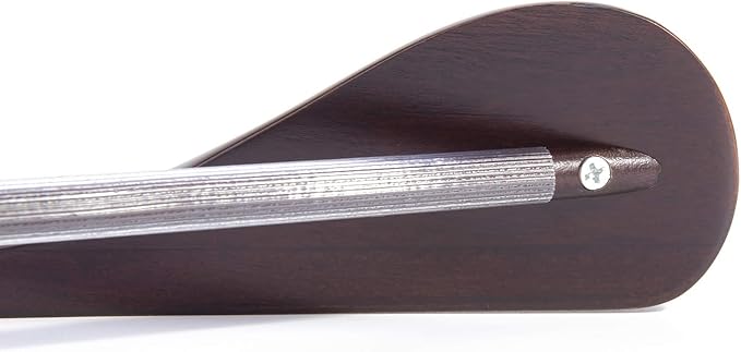 Nature Smile Wooden Coat Suit Hangers Womans Wood Jacket Outerwear Shirt Hangers Anti Slip Bar with Screw 6 Pack (16 inch Mahogany)