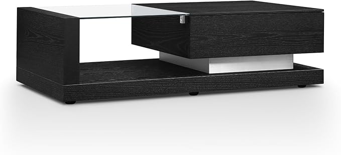 Modern Etta Black Oak Coffee Table