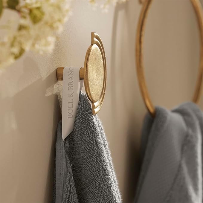 BOLL & BRANCH Plush Bath Sheet Set - Stone - 6 Piece - Includes 2 Oversized Bath Sheets, 2 Hand Towels & 2 Washcloths - 100% Organic Cotton - Ultra Soft & Luxurious - Quick Absorbing