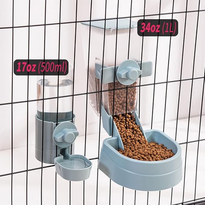17oz Bunny Water Bottle No Drip for Cage, Hanging Automatic Water Dispenser for Small Animal Guinea Pig Hamster Chinchilla Ferret Rabbit