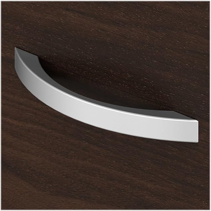 Bush Business Furniture Studio C 2 Drawer Lateral File Cabinet in Black Walnut - Assembled, Locking Document Storage for Home or Professional Office