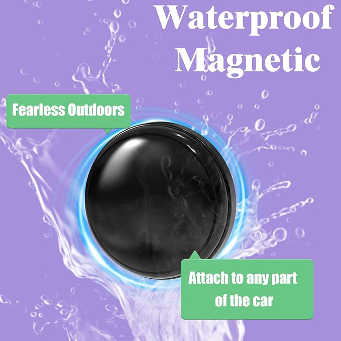 2025 Magnetic GPS Tracker for Vehicles - No Monthly Fee Real-Time Car Locator | Waterproof Hidden Tracking Device for Kids, Pets, Elderly & Assets | 1-Year Battery Life | No SIM/Subscription Needed