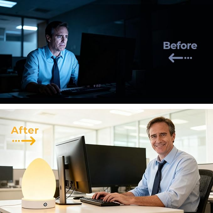 Bright lamp,Sunlight Lamp 20000 Lux with Remote Control, 3 Color Temperature & 5 Brightness Level & Timer,12V 2A Adapter,Daylight Lamp for Home, Office,Happy Life, Decoration