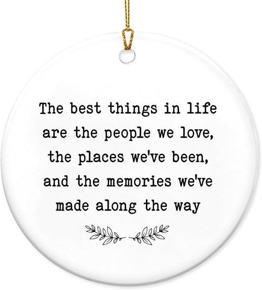 GEEMBI Christmas Inspirational Gifts for Women Men - Ceramic Christmas Ornaments 2025 for Xmas Decorations - Encouragement Thank You Employee Appreciation Gifts for Coworker Friends, Stocking Stuffers