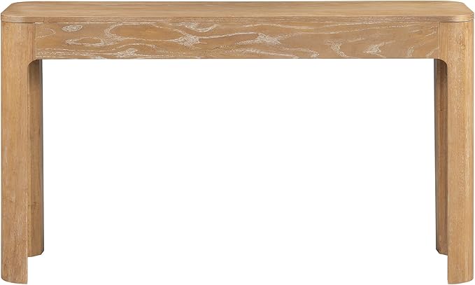 Amposei Retro Rustic Entry Console Table 52’’ Wooden Entryway Sofa Table with Storage Drawers for Living Room Entrance Hallway, Natural