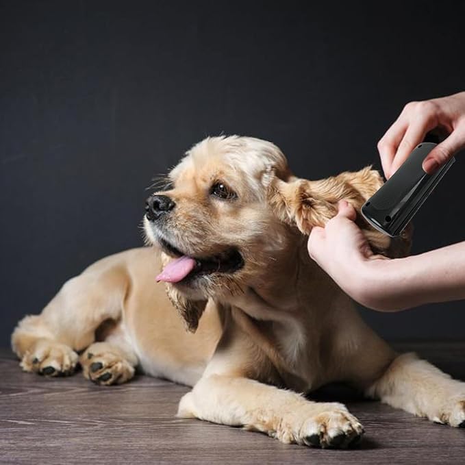 Groompro Deshedding Brush, Deshedding Brush for Cats, Dogs, Rabbits, Horses, Ergonomic Dog Groomer for Matted Hair, Loose Hair