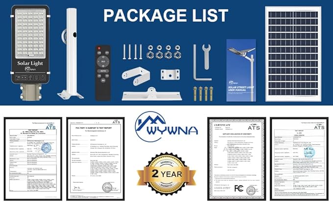 10000W Solar Street Lights Outdoor - 6500K Solar Parking Lot Lights Commercial Dusk to Dawn, Heavy Duty Split Type LED Solar Street Light Remote Control, Street Lights Solar Powered for Yard (2Pack)