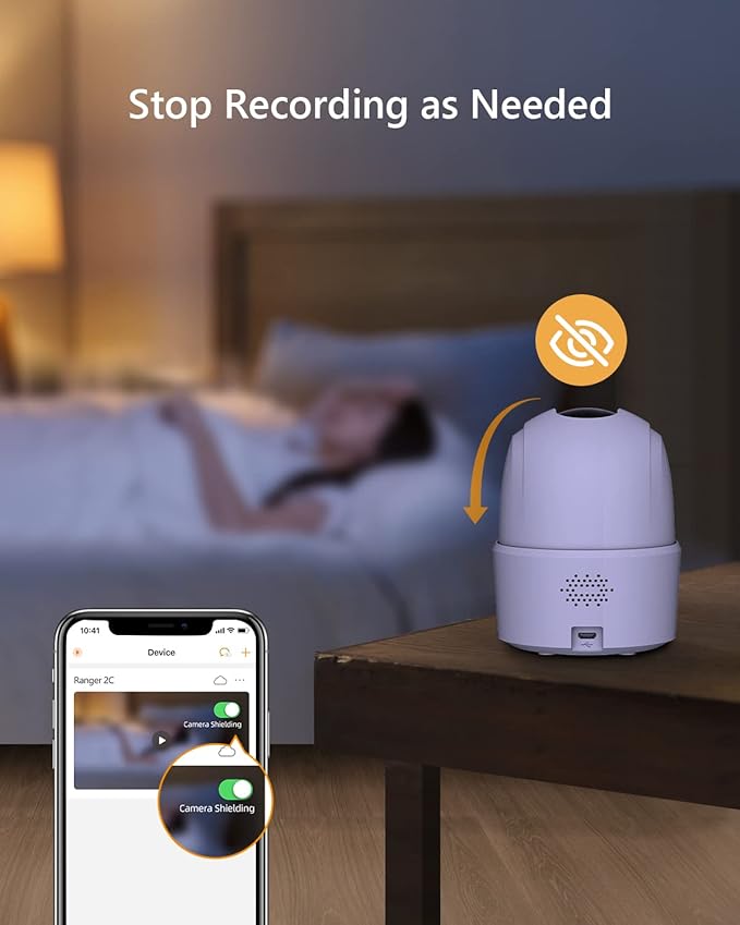 Imou 2K WiFi Security Camera Indoor Pet Dog Baby Camera with AI Human/Motion/Sound Detection, 360° Wireless IP Home Security Camera, Smart Tracking, Siren, Night Vision, 2-Way Audio, Works with Alexa