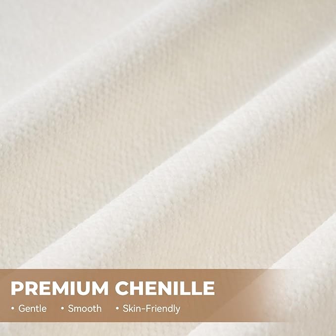 107" Boneless Couch with L - Shaped Chaise, Modern Chenille Modular Sectional Sofa with Tufted Design, Comfy Upholstered Sofa, No - Assembly Sectional Couch, Cream White