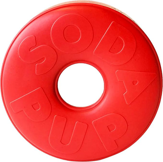 SodaPup Life Ring – Durable Dog Treat Dispenser & Chew Toy Made in USA from Non-Toxic, Pet Safe, Food Safe Natural Rubber Material for Mental Stimulation, Problem Chewing, Calming Nerves, & More