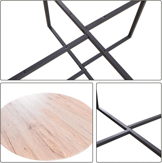 Round Coffee Table Sofa Table Kitchen Dining Tables Modern Leisure Tea Table Office Conference Pedestal Desk White