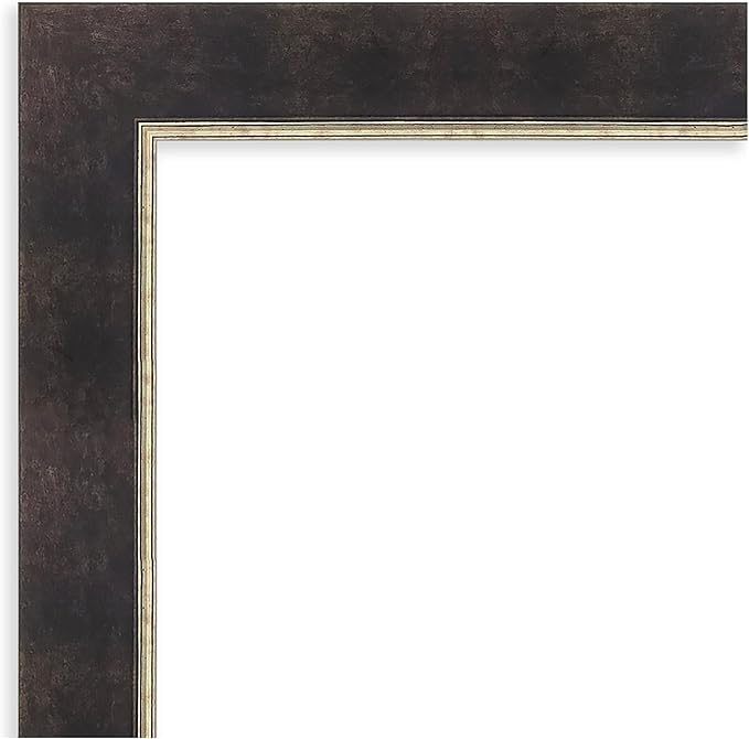 Amanti Art Bronze Full Length Mirror, 65x29 Odin Antique Bronze Tall Free Standing Body Wall Mirror Full Length for Dressing, Modern Contemporary Wood Frame, Lean on Floor or Hang, Wall Decor