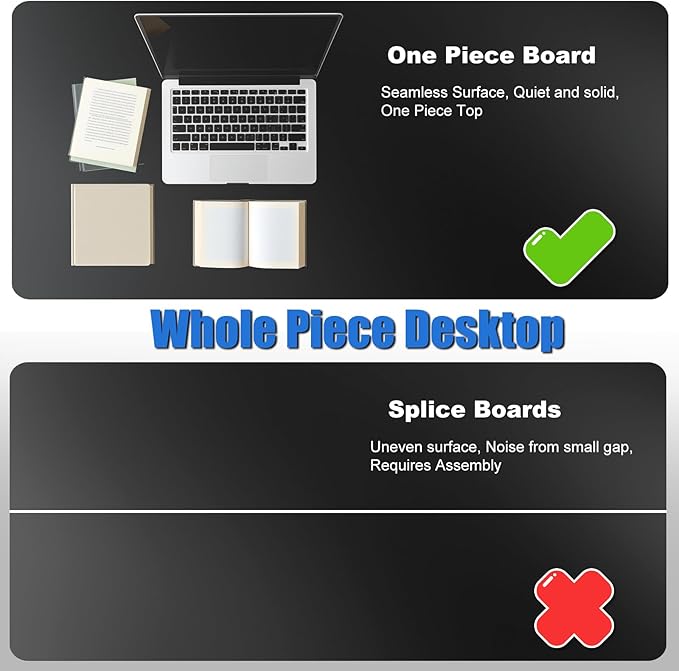 Whole Piece Standing Desk with Wheels Adjustable Height- Mobile Stand up Desk with Lockable Casters, Portable Sit Stand Desks Electric for Home & Office Workstation