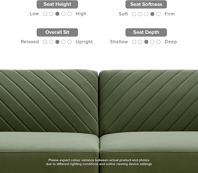 mopio 76.4" Futon Sofa Bed, Couch, Loveseat, Sleeper Sofa, Mid Century Modern Futon Couch, Sofa Cama, Couches for Living Room (Olive Green Premium Velvet)